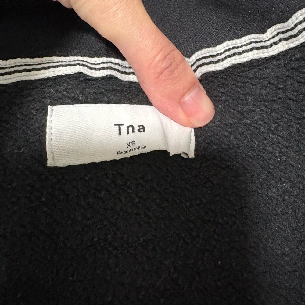 TNA Jet Black Cropped Sweatshirt - Picture 3 of 4
